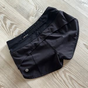 size 0 black speed ups low rise. only worn twice no tags